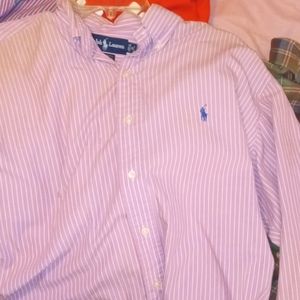 Polo ls button up 16 medium
